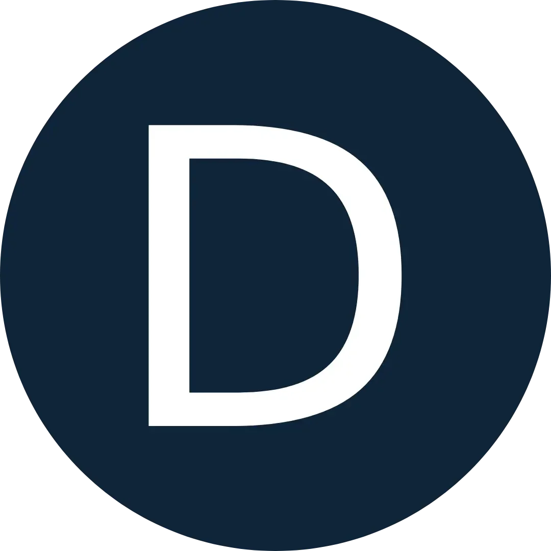 Blue Letter Placeholder D